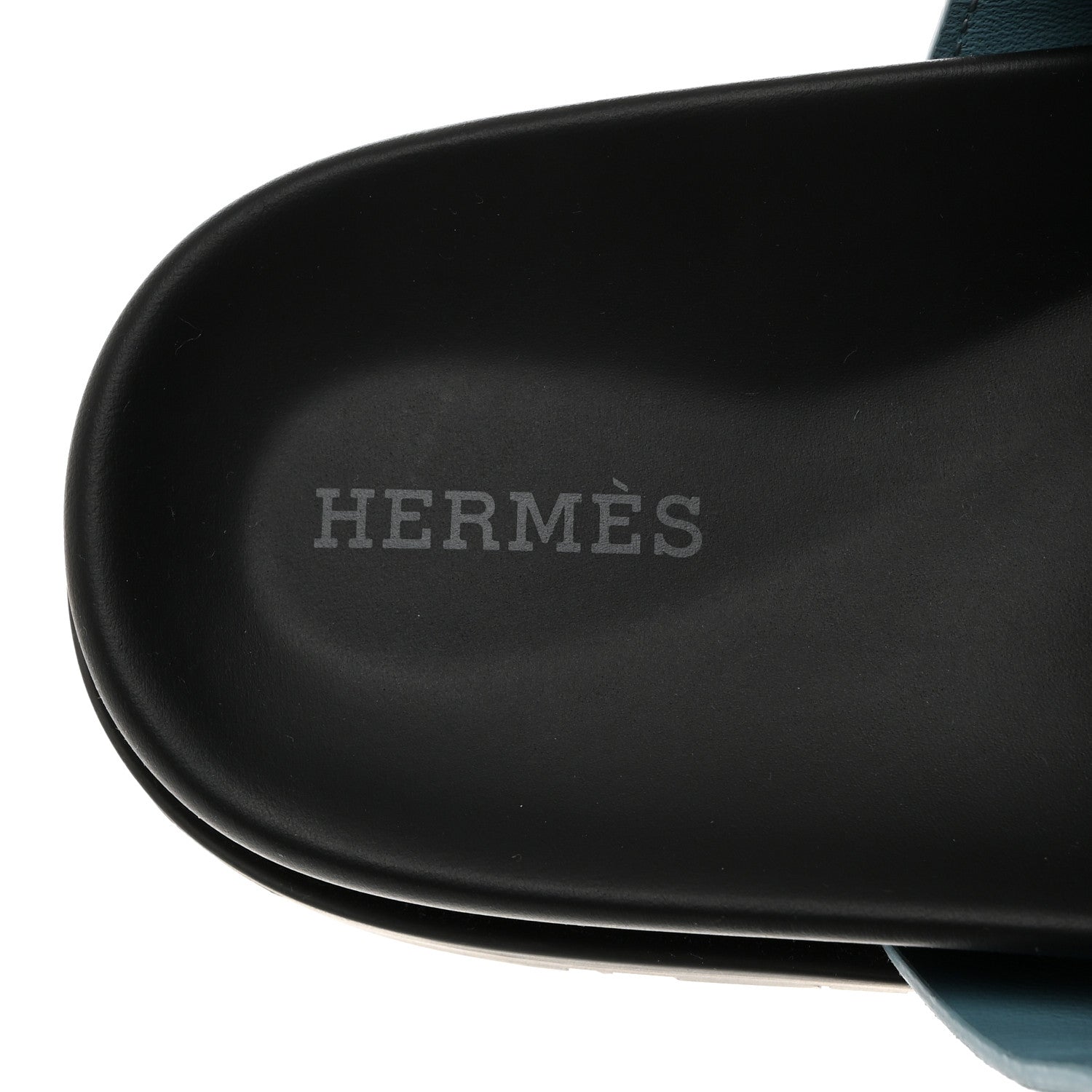 Hermes Suede Goatskin Womens Chypre Sandals 37 Bleu Mineral 6 of 9