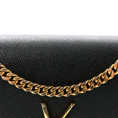 Saint Laurent Grain De Poudre Medium Classic Monogram Kate Satchel Black 7 of 9