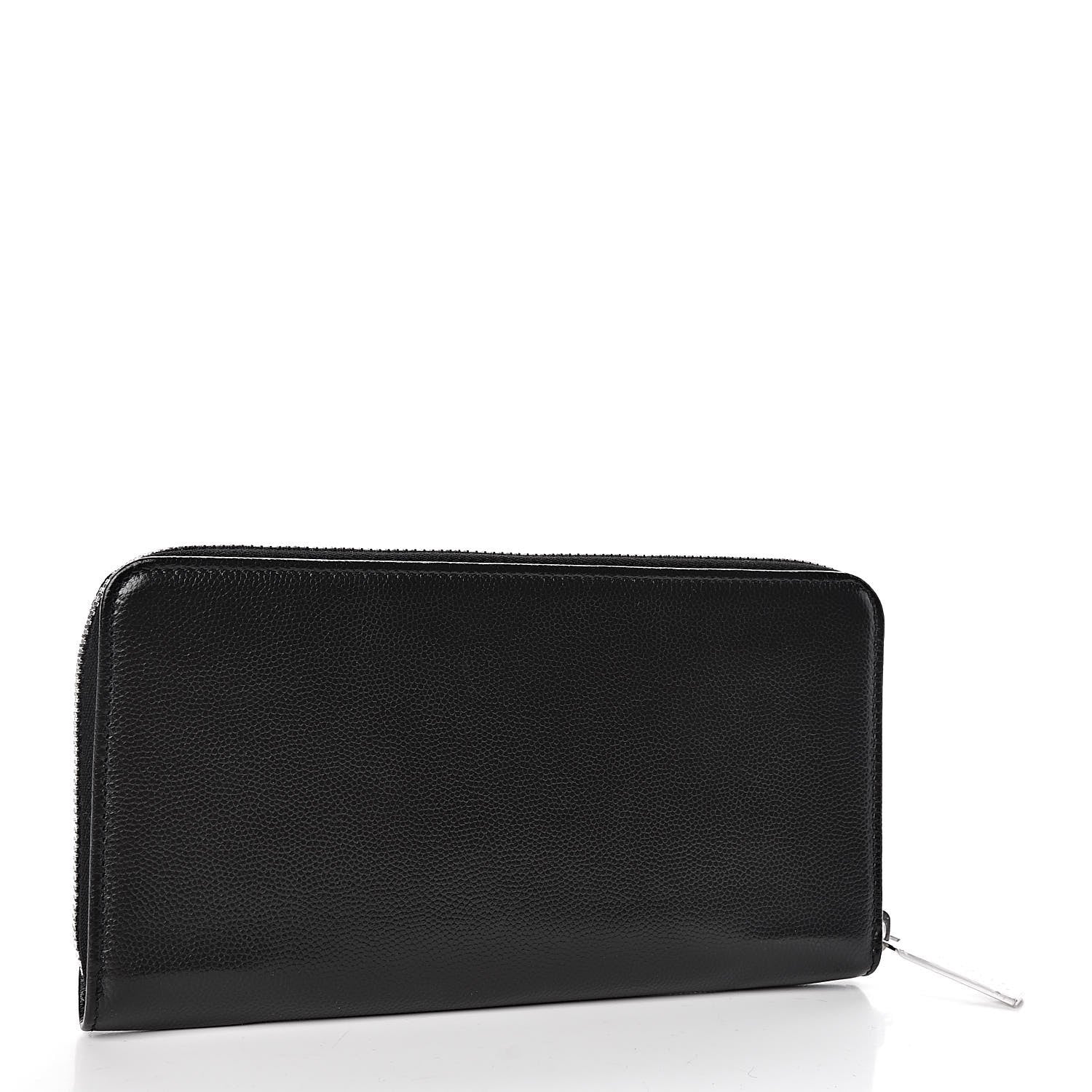 Chanel Caviar Sevruga Zip Around Wallet Black 3 of 9