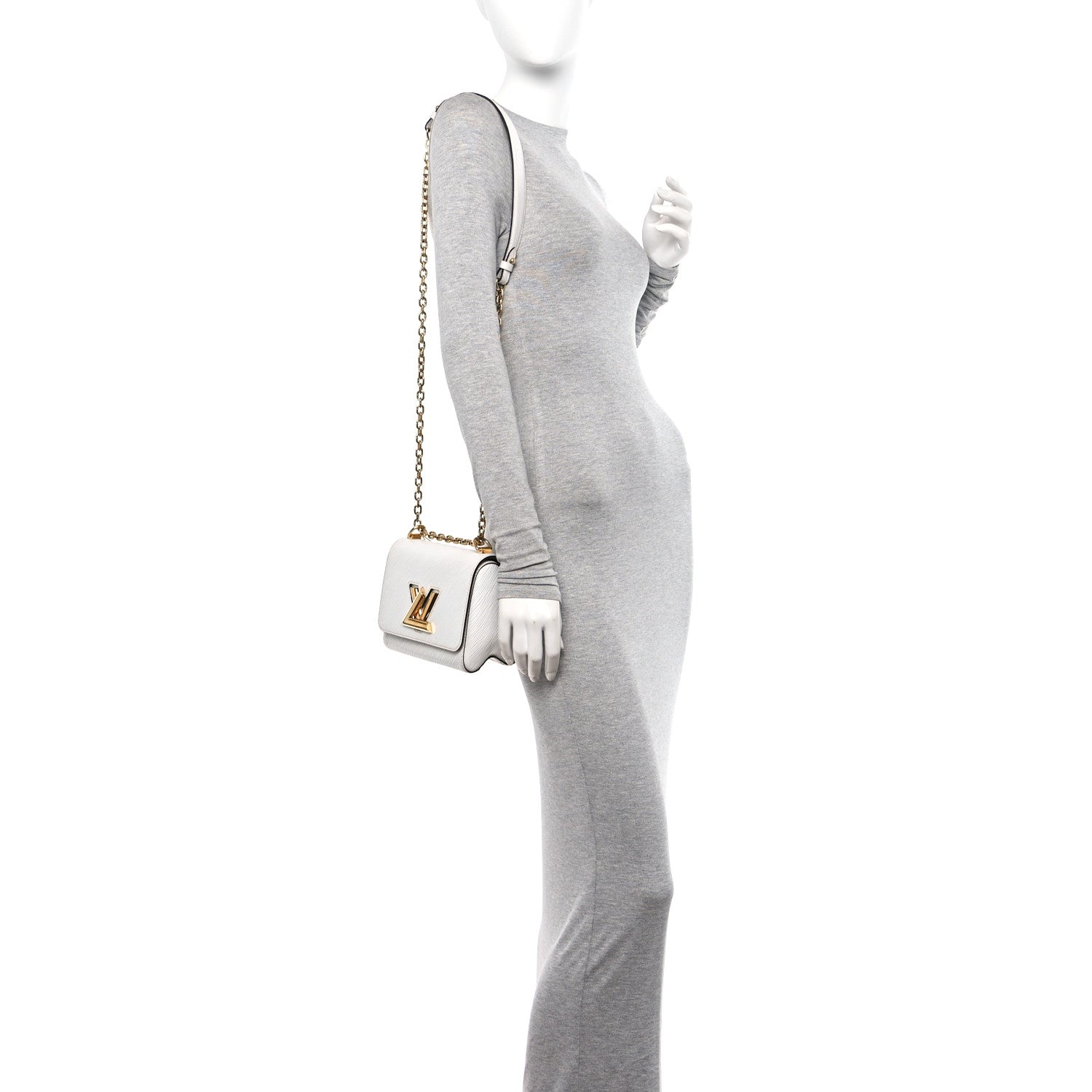 Louis Vuitton Epi Twist Shoulder Bag PM White 2 of 14