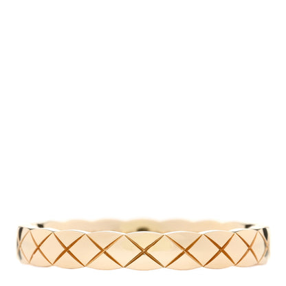 Chanel 18K Yellow Gold Mini Coco Crush Ring 58 8.25 1 of 6