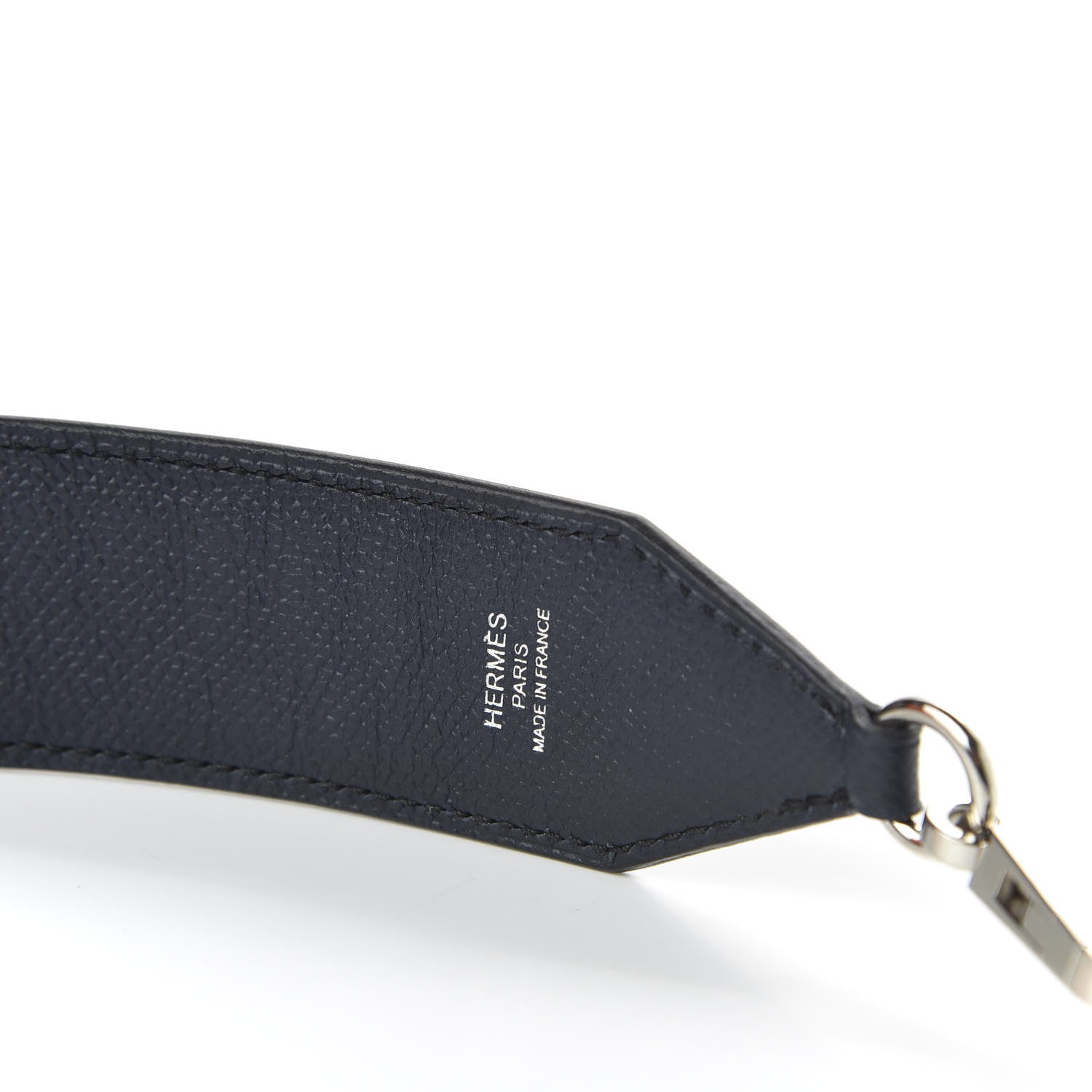 Hermes Epsom 40mm Mousquetons Tressage Shoulder Strap Bleu Indigo Rose Extreme Lime 3 of 6