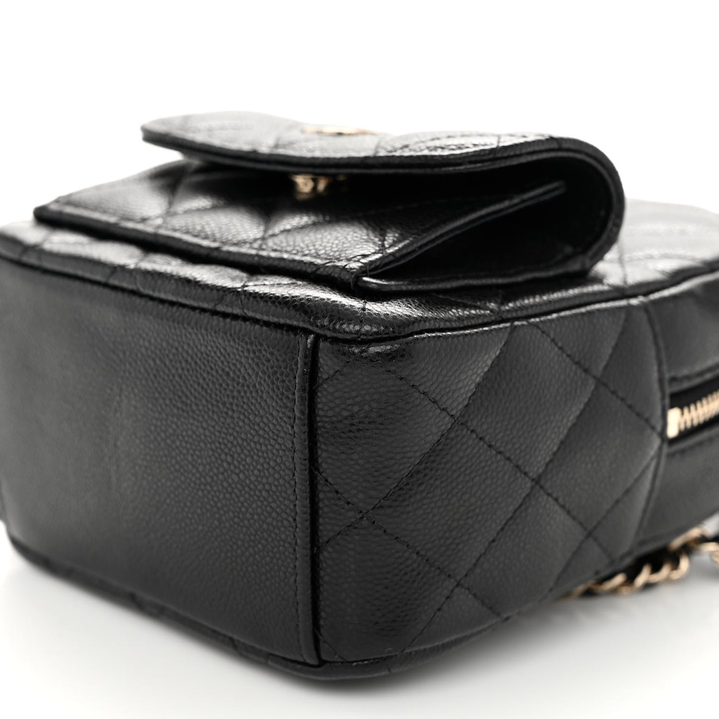 Caviar Quilted CC Mini Classic Backpack Black