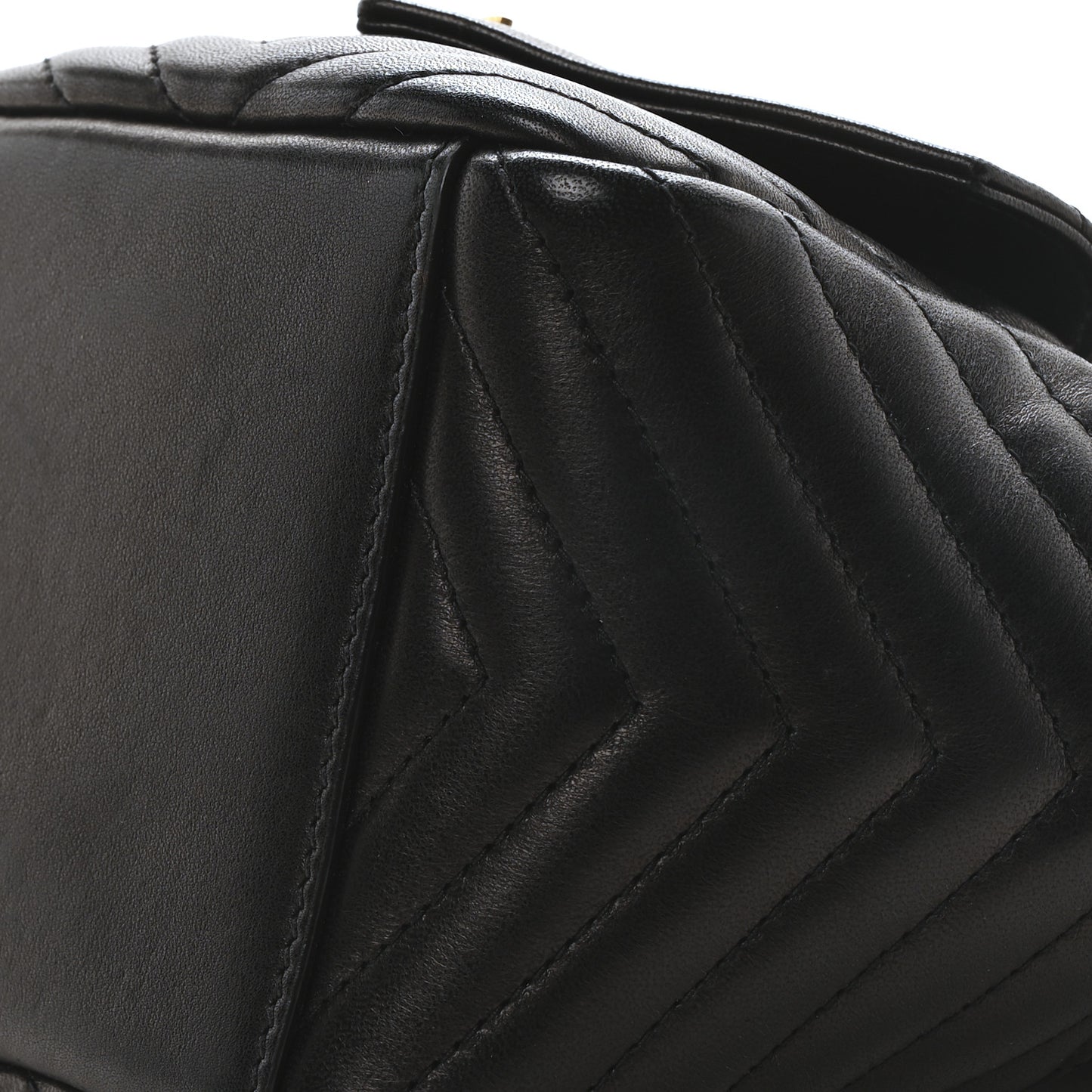 Lambskin Matelasse Monogram Joe Nano Bucket Bag Black