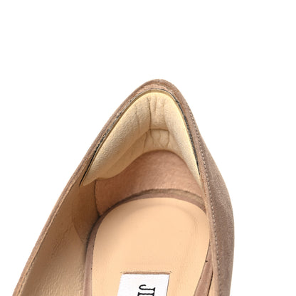 Jimmy Choo Suede Pointy Toe Romy 60 Pumps 37 Beige 8 of 8