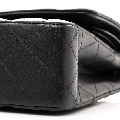 Chanel Lambskin Quilted Medium Double Flap So Black 10 of 13