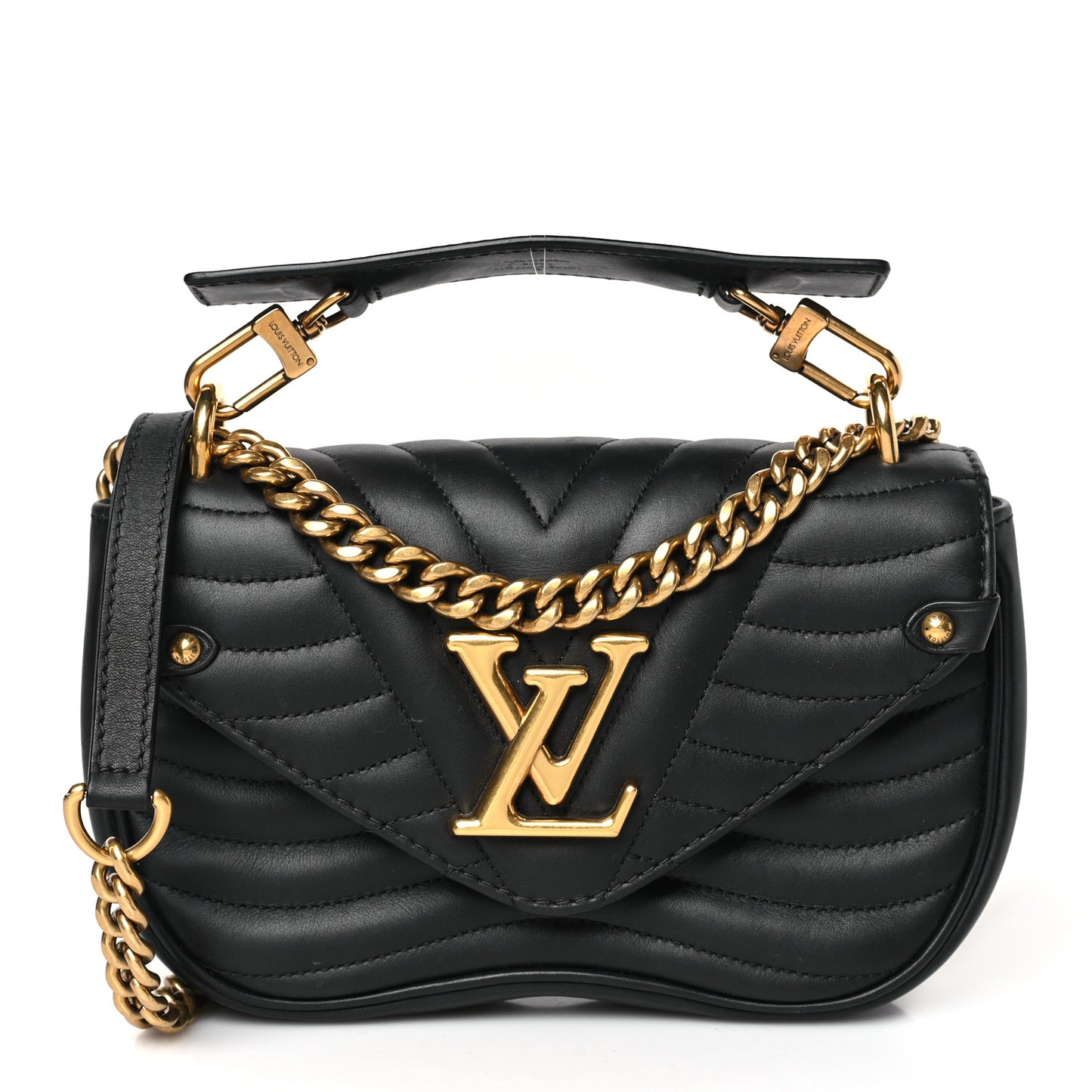 Calfskin New Wave Chain MM Black