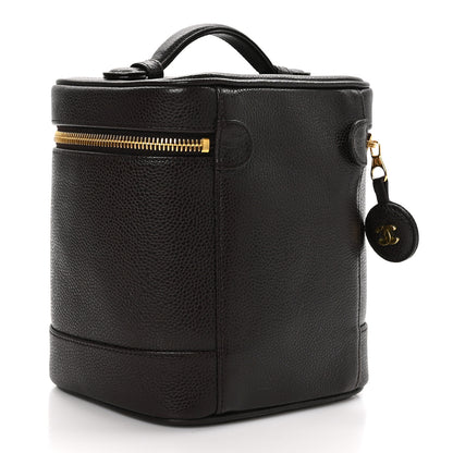 Chanel Caviar Vanity Cosmetic Case Brown 3 of 13