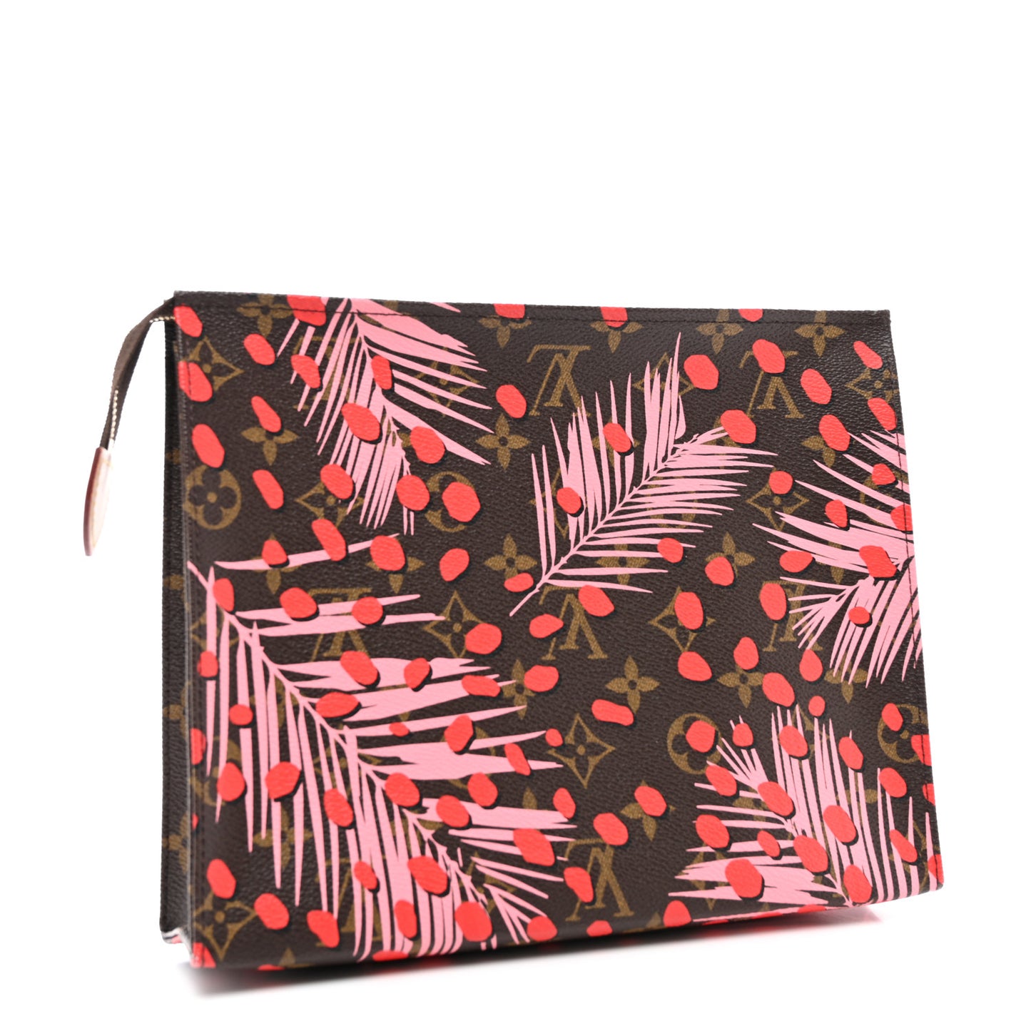 Monogram Jungle Dots Toiletry Pouch 26 Sugar Pink Poppy