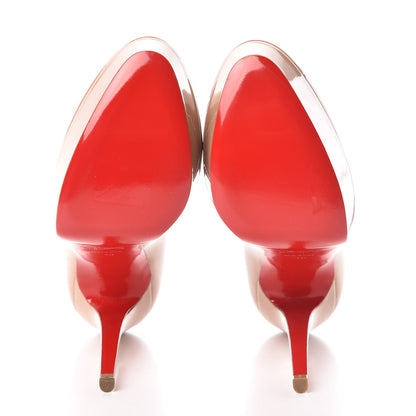 Christian Louboutin Patent Bianca 140 Pumps 40 Nude 5 of 10