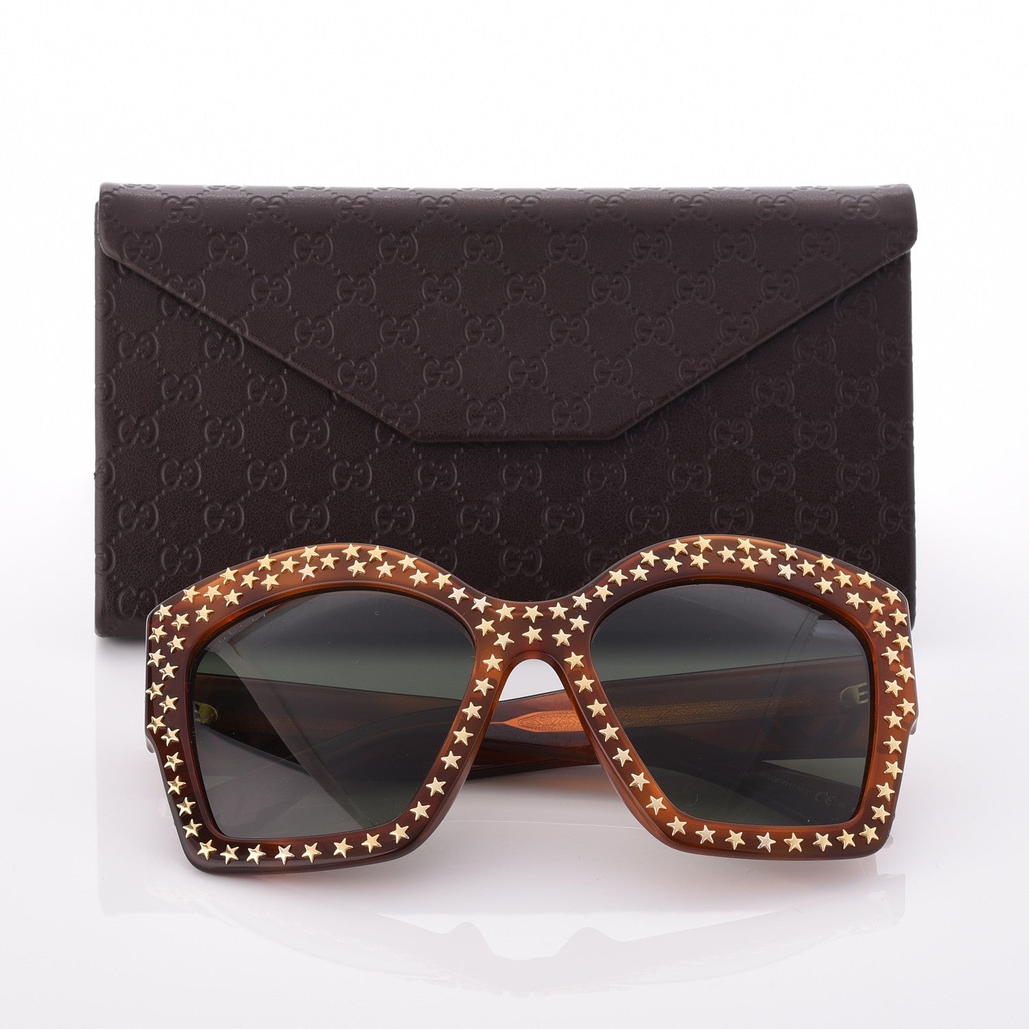 Gucci Square Frame Star Sunglasses GG 3870/S Light Tortoiseshell 8 of 8