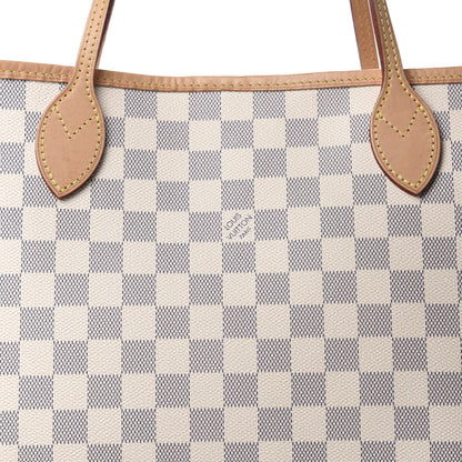 Louis Vuitton Damier Azur Neo Neverfull MM Rose Ballerine 11 of 12
