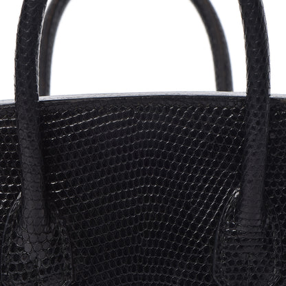 Hermes Lizard Birkin 25 Black 20 of 50