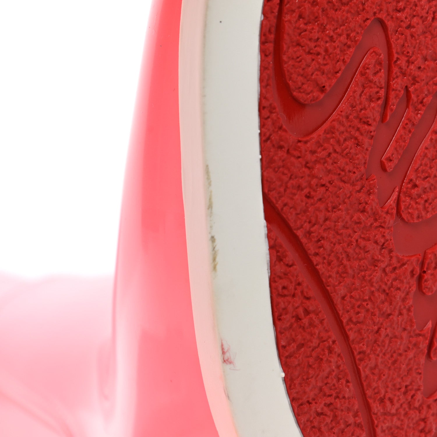 Christian Louboutin PVC Loubirain 70MM Rain Boots 40 Bubble Gum 7 of 8