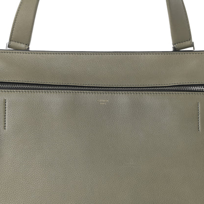 Celine Calfskin Medium Edge Shoulder Bag Khaki 7 of 9