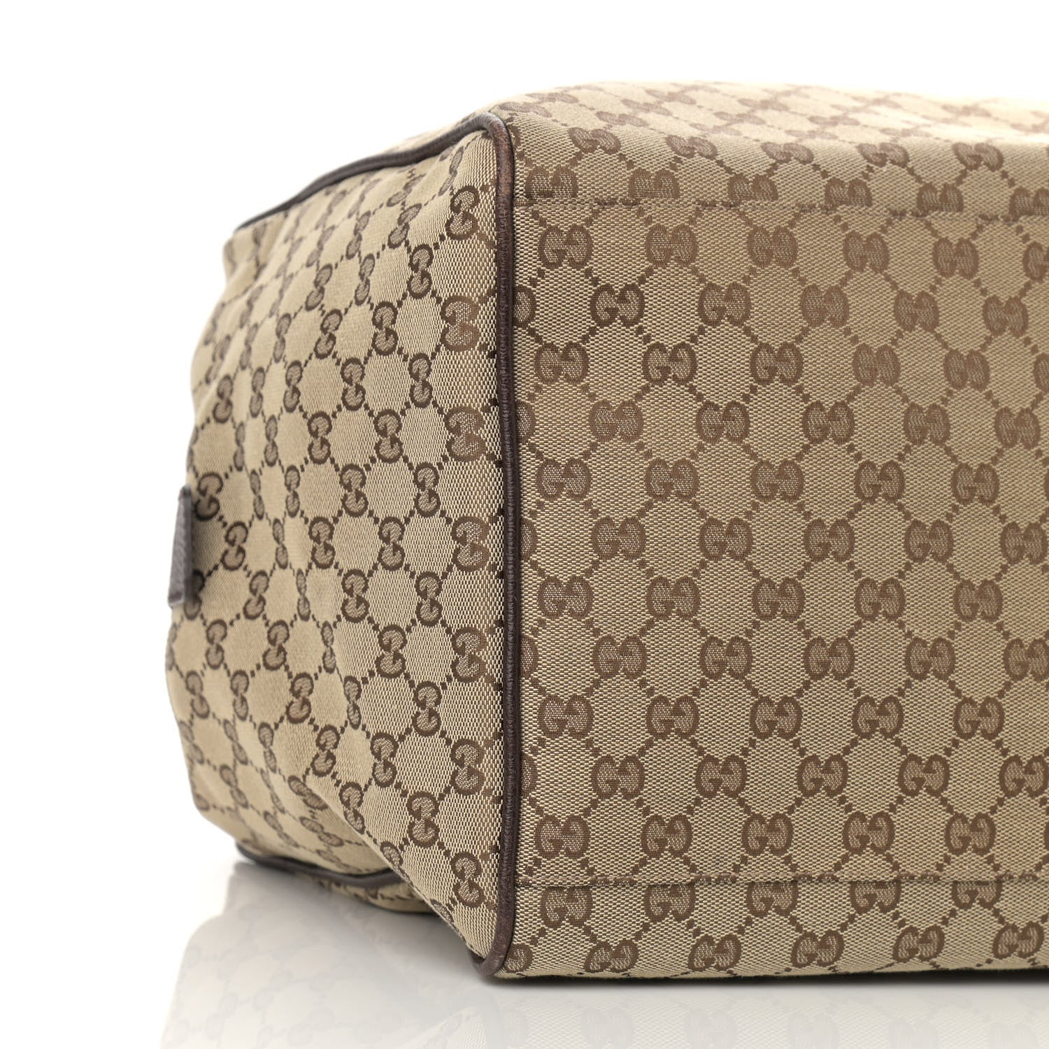 Gucci GG Monogram Web Medium Collapsible Carry On Duffle Beige Brown 9 of 12