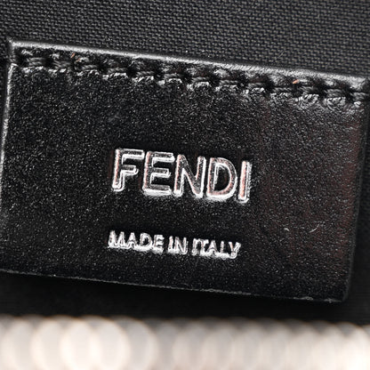 Fendi Glazed Fabric Vitello Liberty FF 1974 Diagonal Medium Camera Case Black 5 of 10