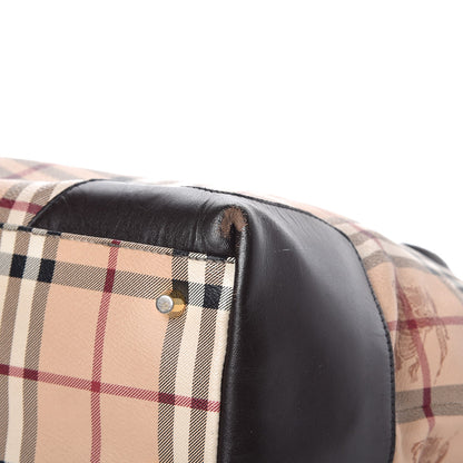 Burberry Haymarket Check Medium Primrose Tote Chocolate 12 of 13