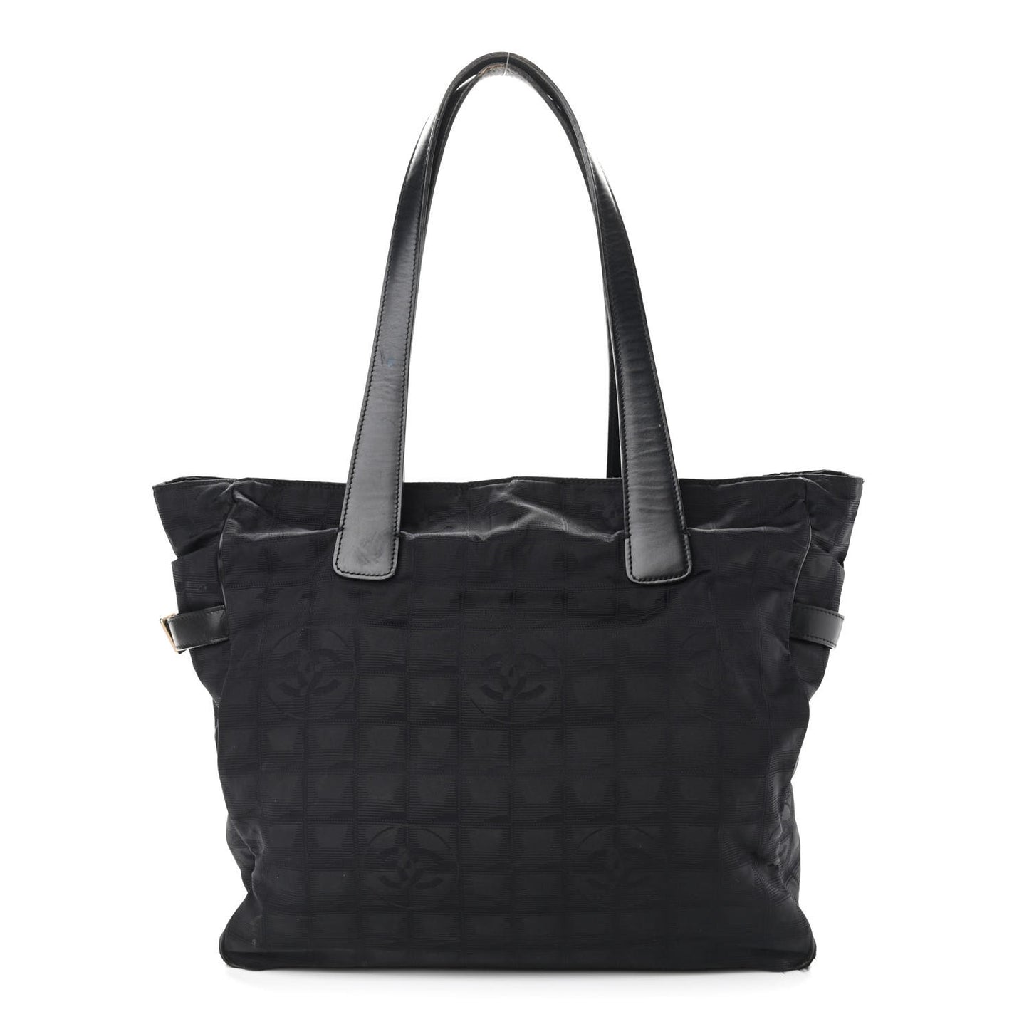 Nylon Medium Travel Tote Black
