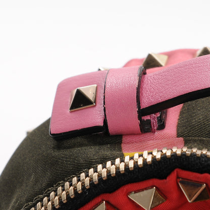 Valentino Garavani Nylon Mini Psychedelic Camouflage Rockstud Backpack Multicolor 9 of 9