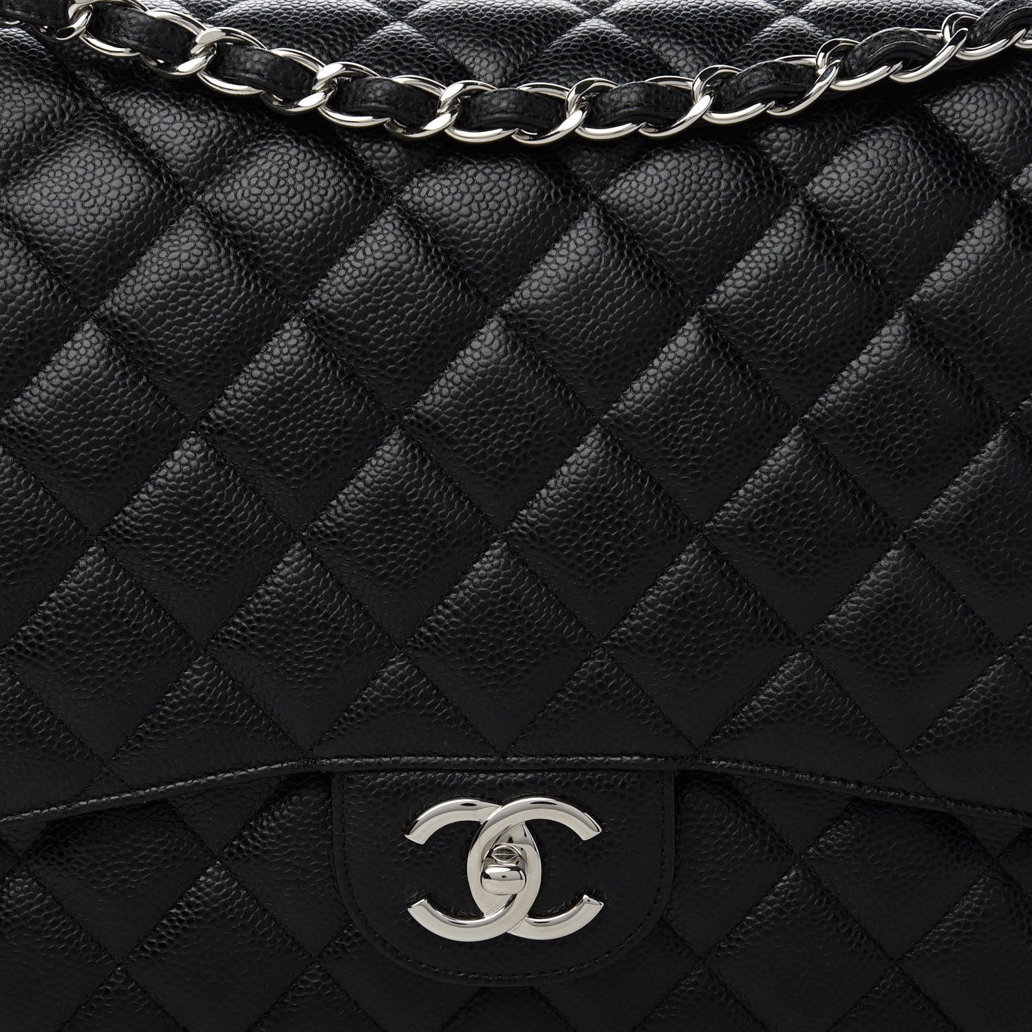 Chanel Caviar Quilted Maxi Double Flap Black 10 of 10