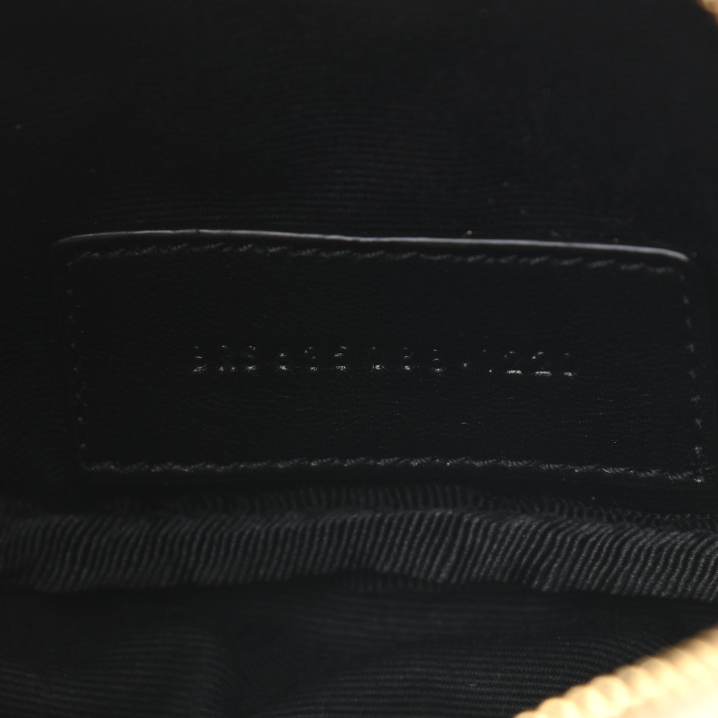Grain De Poudre Matelasse Monogram Baby Lou Camera Bag Dark Beige