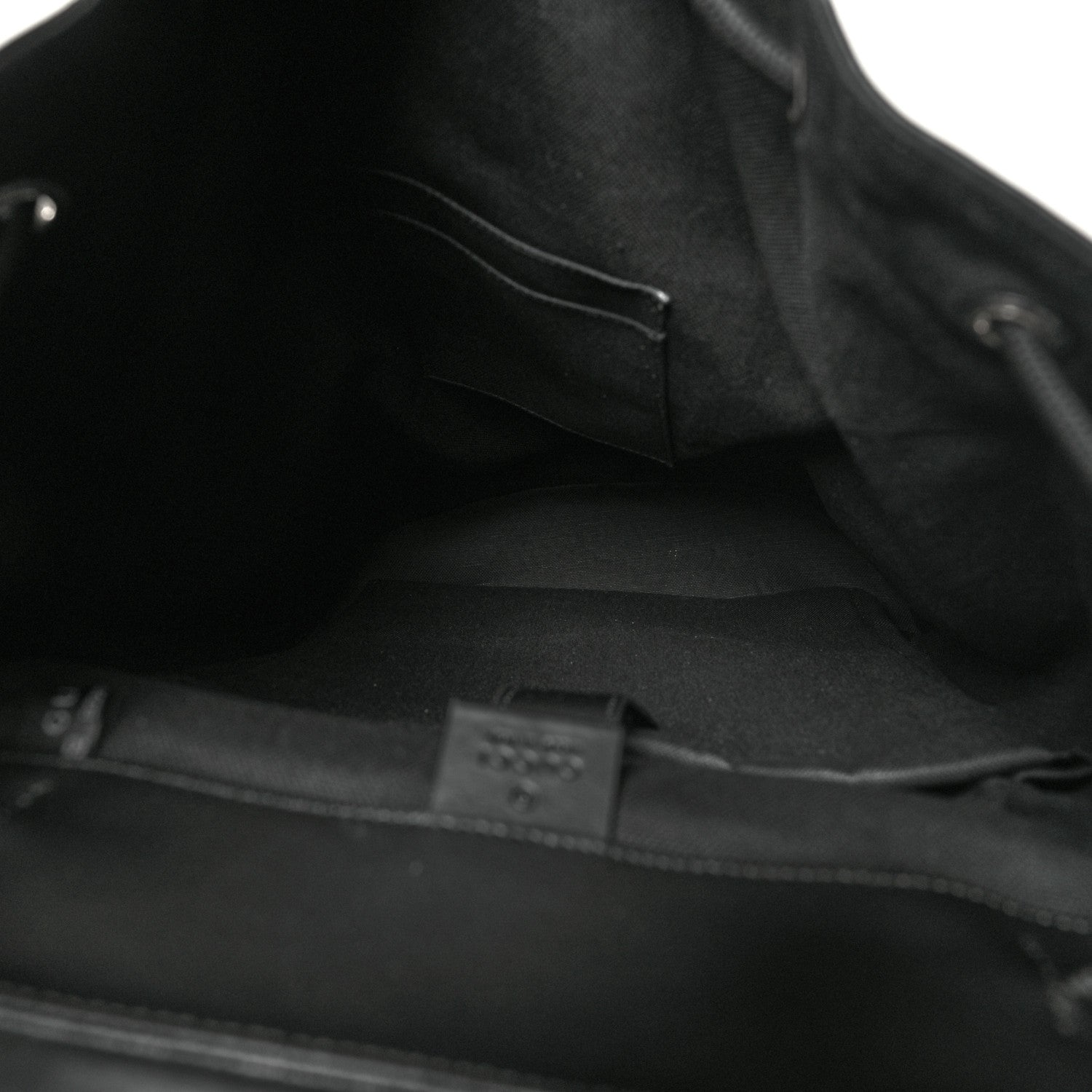 Gucci Soft GG Supreme Monogram Calfskin Web Double Buckle Backpack Black 5 of 10