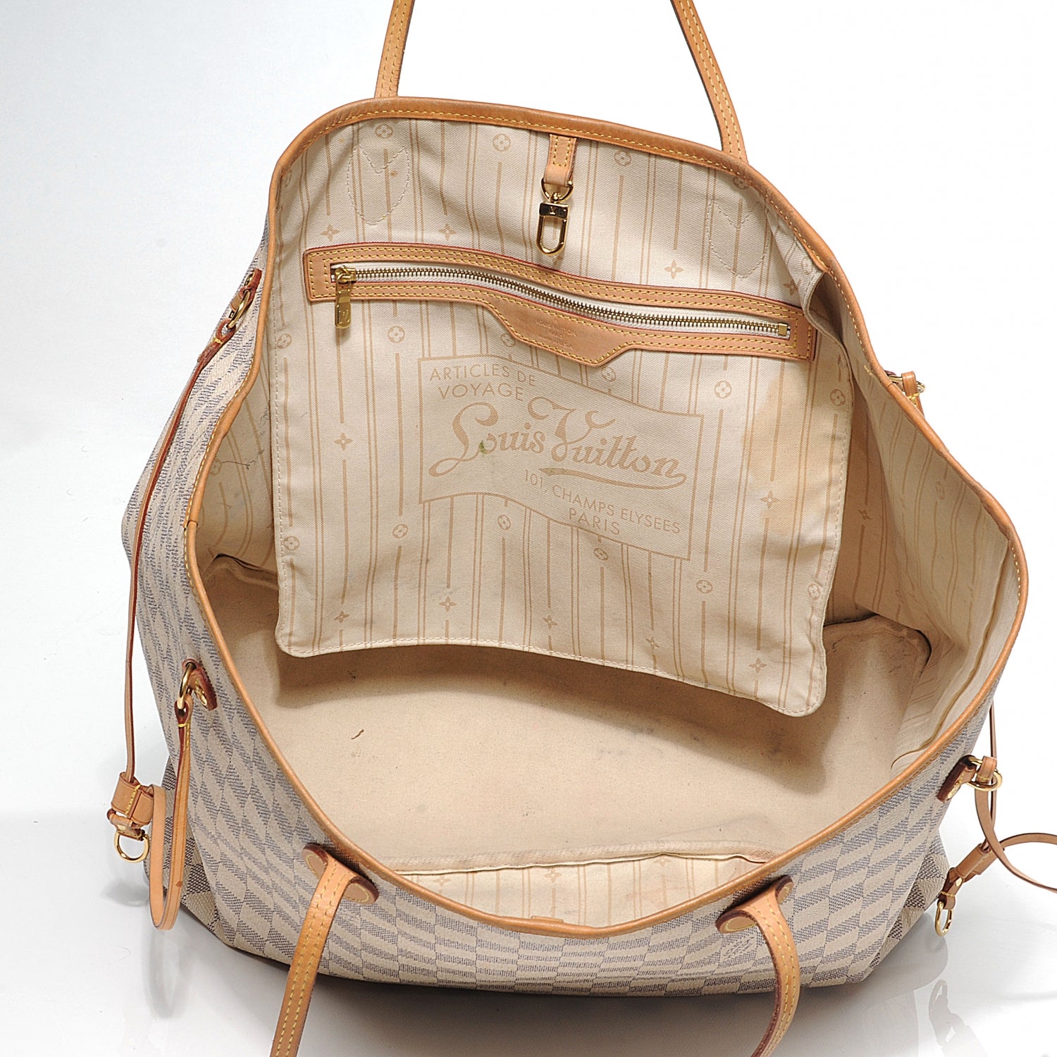 Louis Vuitton Damier Azur Neverfull GM 4 of 9