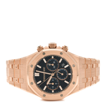 Audemars Piguet 18K Rose Gold 38mm Royal Oak Chronograph Automatic Watch Blue 26715OR.OO.13560R.01 2 of 5