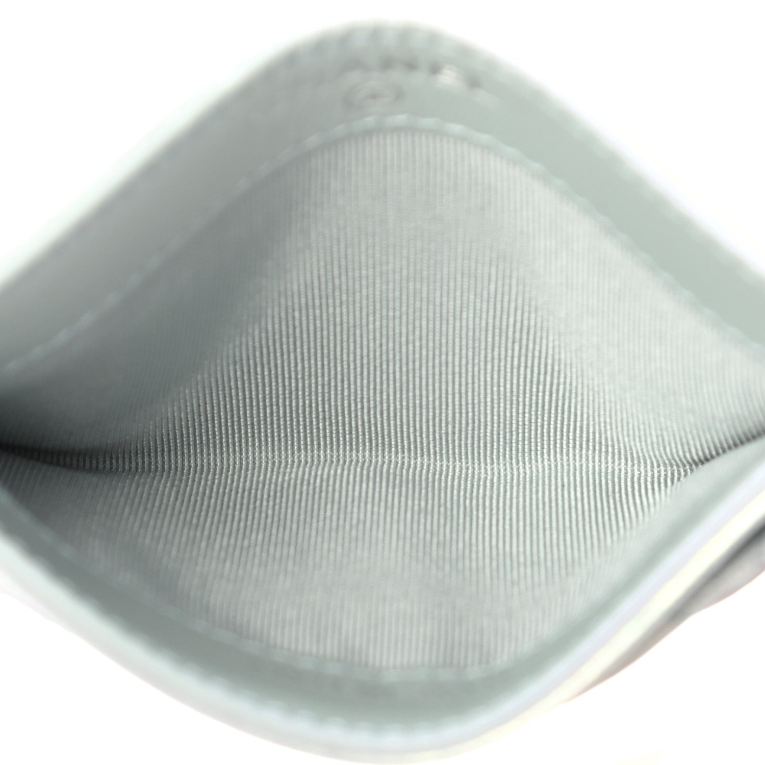 Chanel Iridescent Calfskin Quilted Card Holder Light Blue 4 of 7