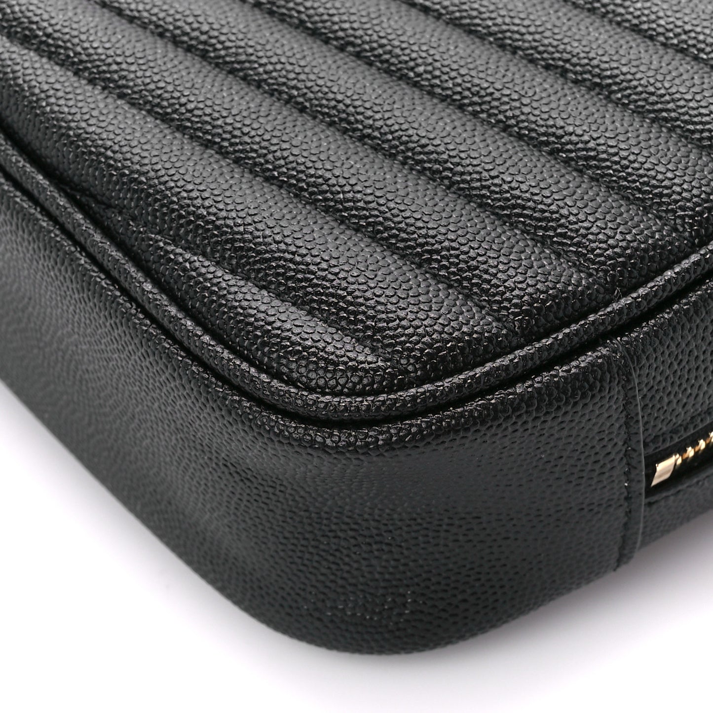 Grain De Poudre Matelasse Monogram Mini Lou Camera Bag Black