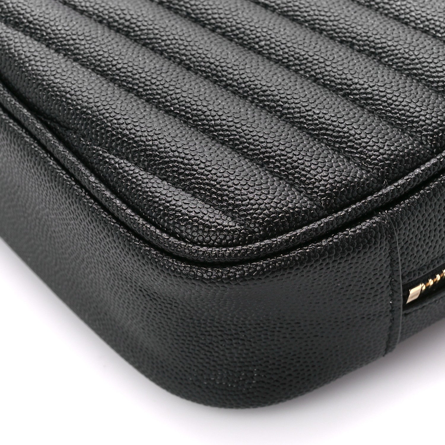 Saint Laurent Grain De Poudre Matelasse Monogram Mini Lou Camera Bag Black 10 of 11
