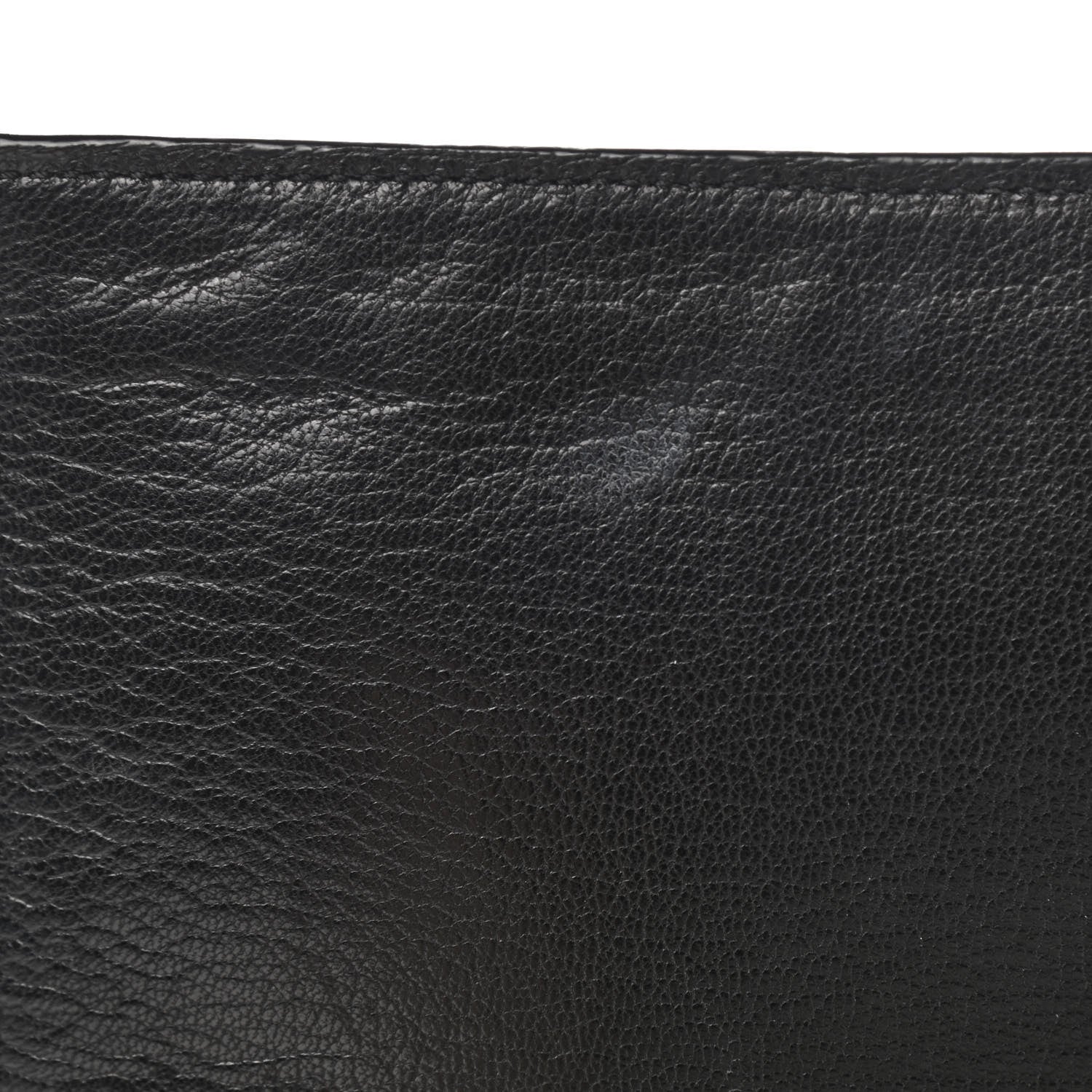 Saint Laurent Calfskin Monogram Large Belle De Jour Clutch Black 9 of 12