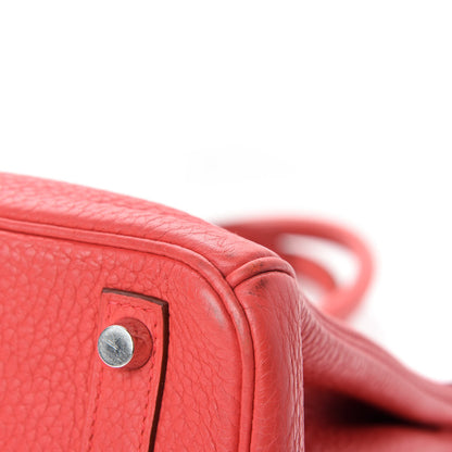 Hermes Taurillon Clemence Birkin 30 Bougainvillea 9 of 14