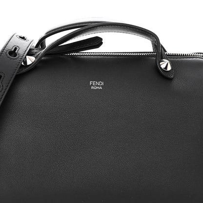 Fendi Vitello Dolce Medium By The Way Boston Bag Black 7 of 9