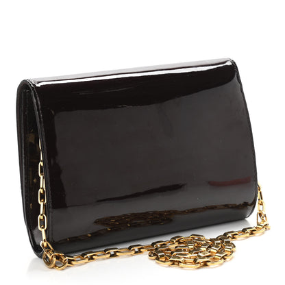 Louis Vuitton Patent Chain Louise GM Amarante 3 of 10