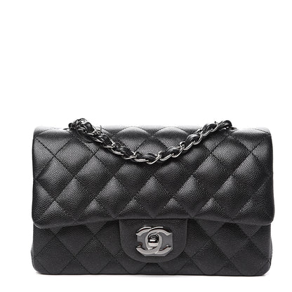 Chanel Iridescent Caviar Quilted Mini Rectangular Flap Black 1 of 10