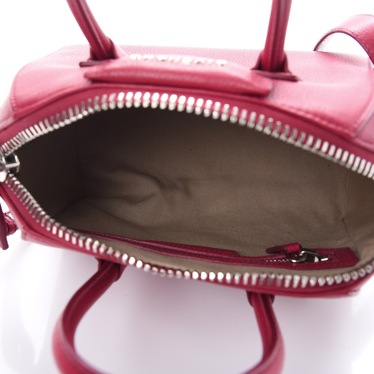 Givenchy Sugar Goatskin Mini Antigona Raspberry 6 of 8