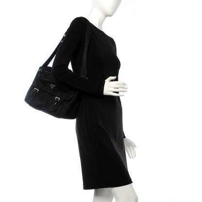 Prada Nylon Vela Messenger Bag Black 2 of 9