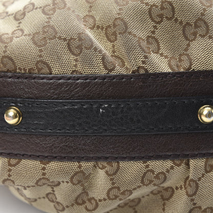 Gucci Monogram Medium Interlocking Hobo Dark Brown 12 of 18