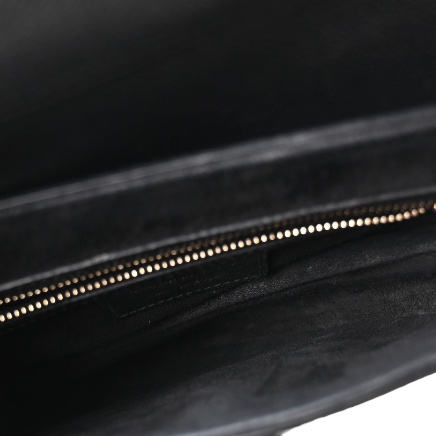 Grained Calfskin Saddle Bag Black