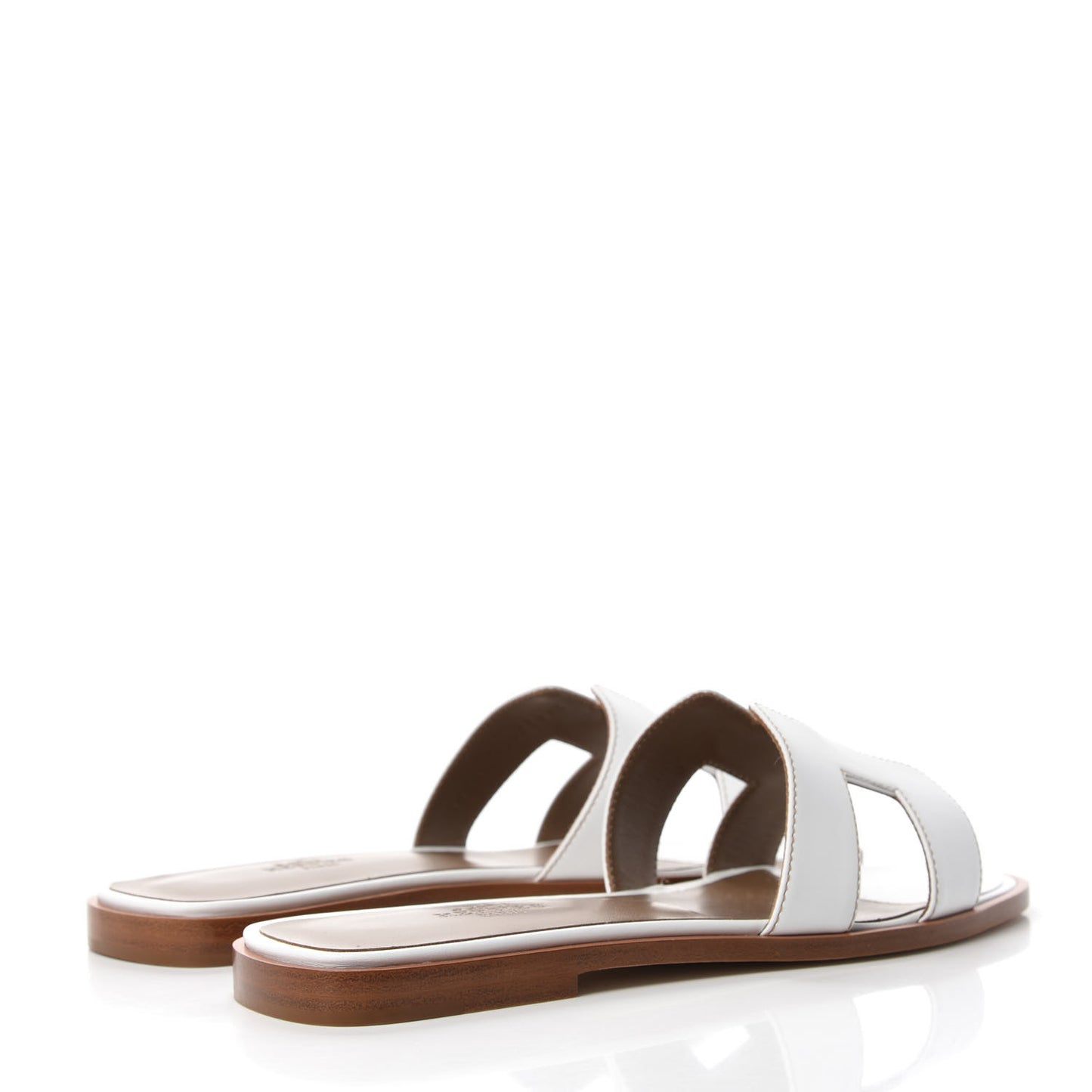 Box Calfskin Oran Sandals 38 White