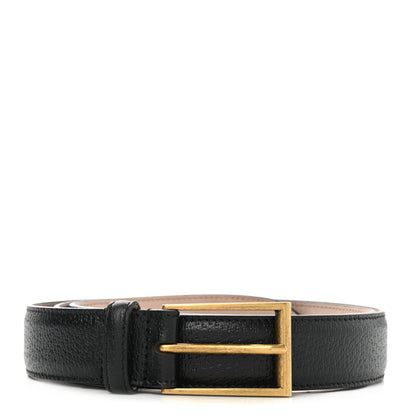 Gucci Textured Dollar Calfskin 30mm Belt 110 44 Black 1 of 6