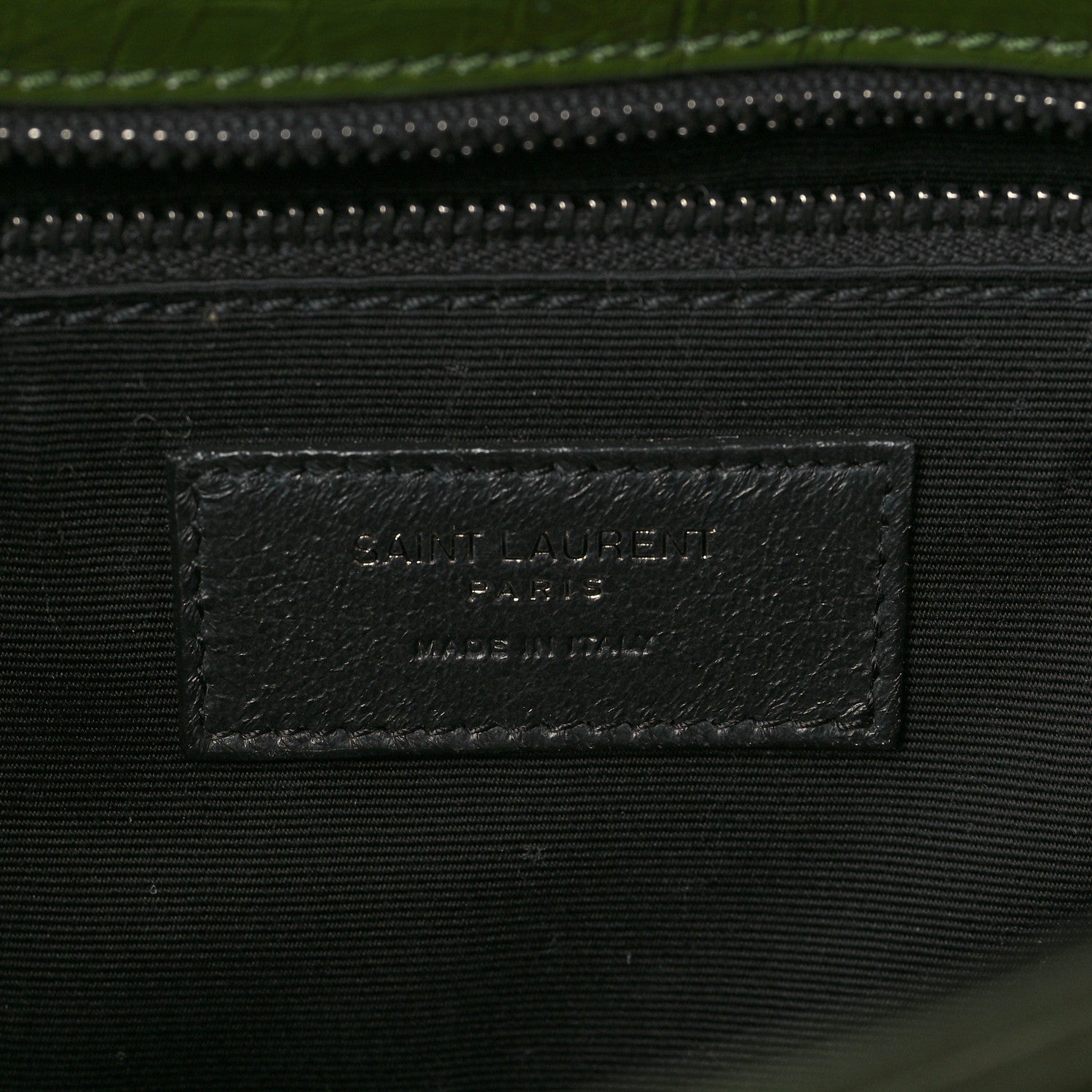 Saint Laurent Crinkled Calfskin Matelasse Monogram Medium Niki Chain Satchel Military Olive 6 of 8