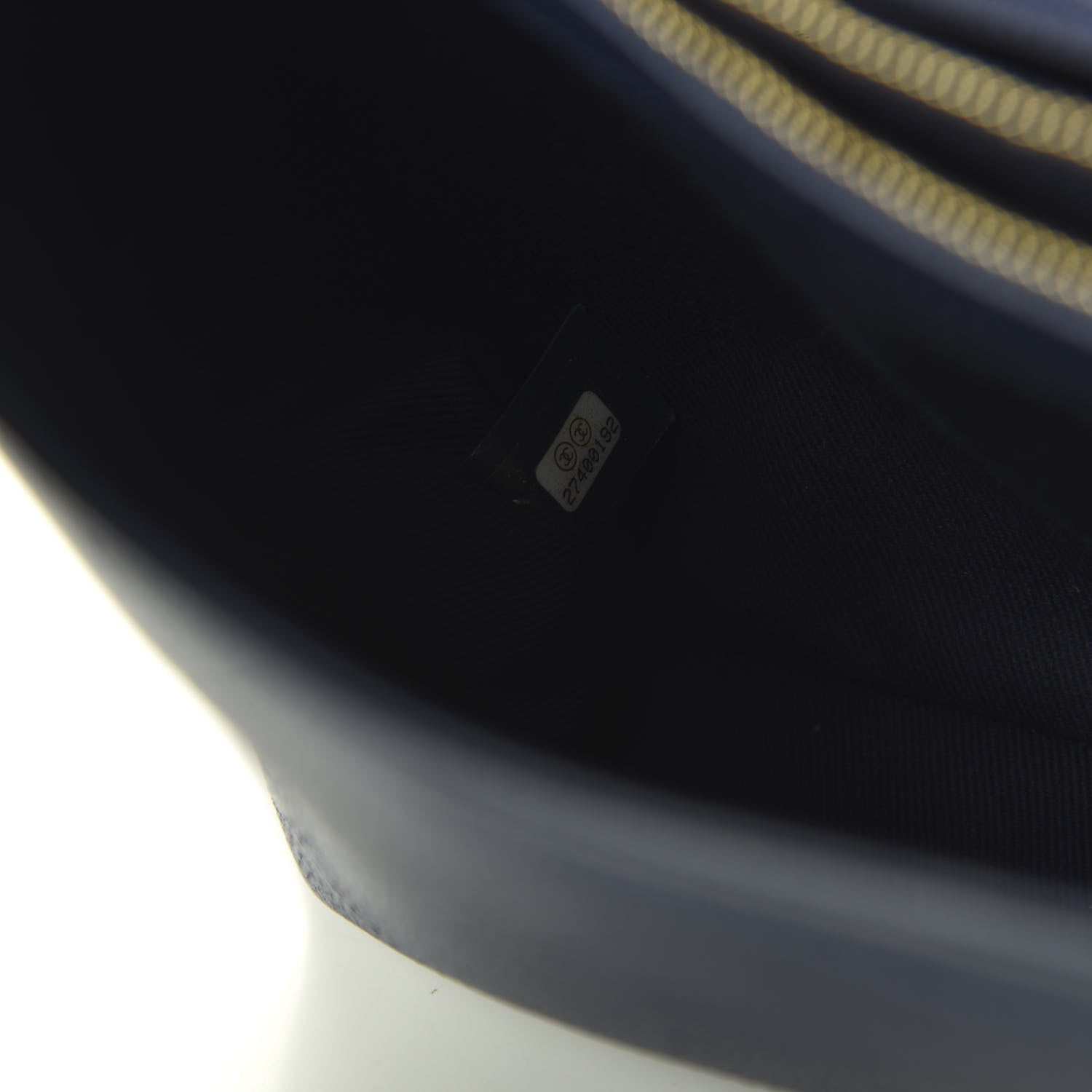 Chanel Grained Calfskin Stitched Flap Navy Blue 8 of 12