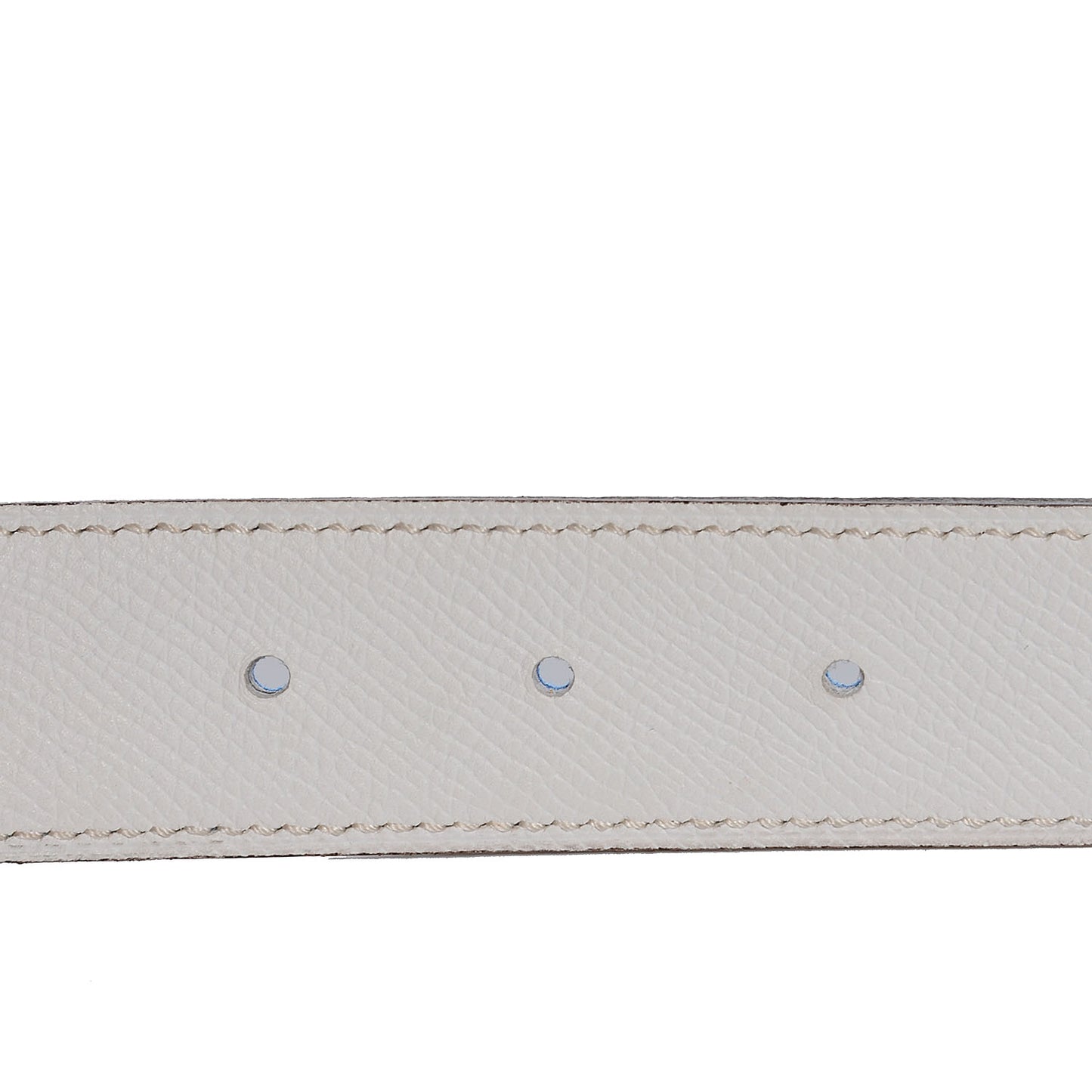 Swift Epsom Reversible 32mm Quizz H Belt Bleu Hydra and White 100