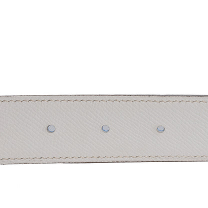 Hermes Swift Epsom Reversible 32mm Quizz H Belt Bleu Hydra and White 100 3 of 6