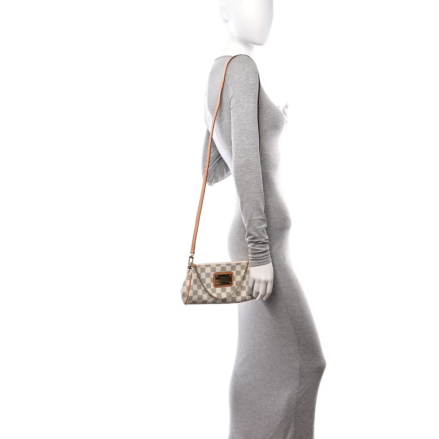 Louis Vuitton Damier Azur Eva Clutch 2 of 9