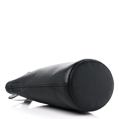 Mansur Gavriel Pebbled Calfskin Mini Zip Bucket Bag Black 4 of 10
