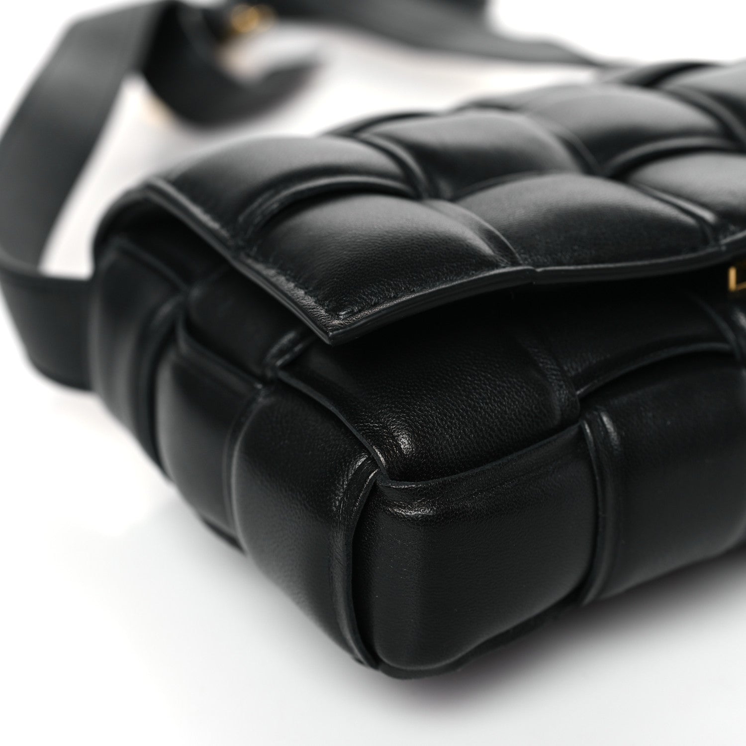 Bottega Veneta Nappa Maxi Intreccio Small Padded Cassette Crossbody Bag Black 8 of 9